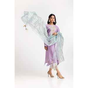 Vestido Pakistaní de Georgette Pesado con Lurex Teñido en Color Menta, Salwar Kameez de Bollywood para Mujer, para Fiestas, Festivales, Ropa Étnica - Product Image 1