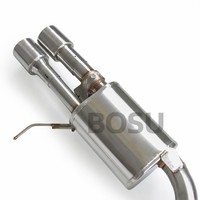 Échappement arrière à haut débit avec quatre sorties pour BMW M3 E90 E92 E93 V8 4.0L 2008-2013, silencieux sport en acier inoxydable