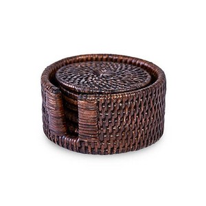 Elegant for Home Hotel Table Jute <b>Coaster</b> High Selling Quality Holder Hand Woven Jute Flax Oval Wicker Drink Cup <b>Coasters</b> - Product Image 6