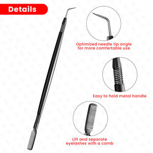 Outil de beauté esthétique végétalien en acier inoxydable pour rehaussement des cils, pour un lifting des sourcils tendance, lamination, outil de rehaussement des cils de haute précision, permanente rapide - Product Image 5