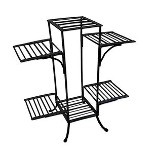 High Quality Flower <b>Pot</b> 6 Tiers Metal Plant <b>Stand</b> Flower <b>Pot</b> Rack For Garden Balcony Home - Product Image 2