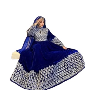 Calidad Premium mangas largas hasta la rodilla moderno hecho a mano vestido afgano diseños únicos Casual fiesta desgaste afgano Kuchi mujeres - Product Image 1
