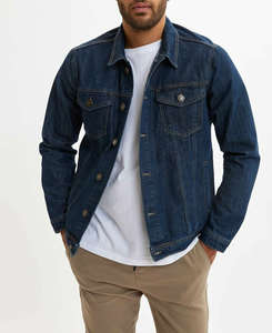 Ventes exceptionnelles, prix de gros, vestes en jean pour hommes, fournisseurs, design élégant, nouveau design 2025, veste en jean personnalisée pour hommes - Product Image 1