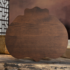 Arte Mural de Madera del Sagrado Corazón de Jesús y Marí<span class=keywords><strong>a</strong></span>, Placa Cristiana de Doble Relieve con Cruz, Decoración de Bendición para el Hogar Tallada <span class=keywords><strong>a</strong></span> Mano - Product Image 4