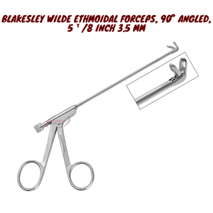 Pinzas Etmoidales BLAKESLEY WILDE, Ángulo de 90 Grados, 3.5 mm, Manuales, Certificación CE Clase II, Instrumento de Microcirugía ORL, Acero Inoxidable - Product Image 1