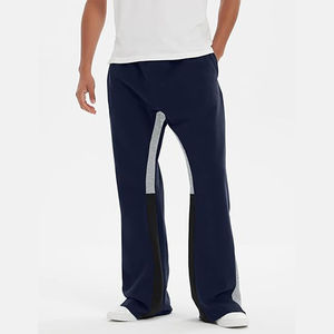 กางเกงขาบานแบบลำลองสำหรับผู้ชายกางเกงขาบานแบบยืดได้ผ้าแคนวาสแนวสตรีทผ้าคอตตอน100% ตามสั่ง - Product Image 2