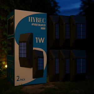 Lámparas Solares HYBEC para Pared Exterior, Estilo Rodio, Iluminación de Jardín Elegante y Ecológica - Product Image 3