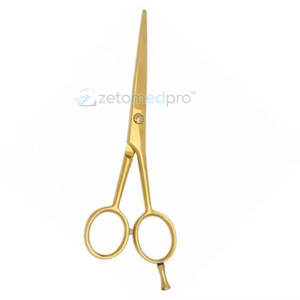 Stainless Steel Gold Plated Professional Barber <b>Scissors</b> Hair Cutting <b>Shears</b> for Stylists Barber <b>Scissors</b> - Product Image 3