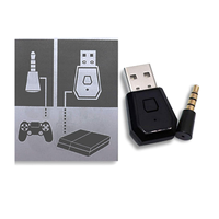 Adaptateur USB vers Dongle PS4, récepteur adaptateur audio USB pour mini microphone sans fil pour PlayStation PS4 et prise en charge A2DP HFP HSP