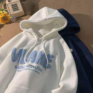 Essentials Blanco en blanco Puff Impresión Unisex Tallas grandes Vend Ropa Fabricantes Logotipo personalizado Ropa de hombre Sudaderas con capucha - Product Image 2