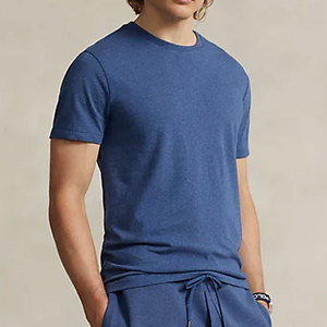 OEM T-shirt grande taille à col rond pour hommes Logo personnalisé graphique T-shirt décontracté en jersey tricoté à séchage rapide 3D basique épaule tombante solide - Product Image 5