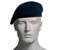 Béret Vert Olive Personnalisable avec Logo Métallique en Tissu Laine, Style Ajustable pour Entraînement Tactique et Sécurité en Extérieur