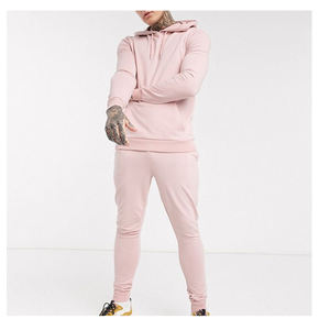 Venta al por mayor de los hombres del deporte del chándal de bajo precio con capucha Jogging Sport Wear con patrón sólido Trajes de entrenamiento - Product Image 4