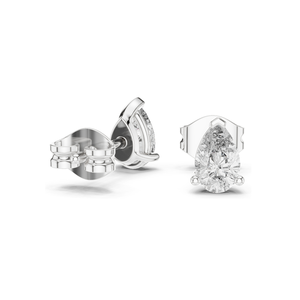 Pendientes de Diamante de Laboratorio en Forma de Pera de 1 Quilate, Claridad VVS-VS, Color EF, Opciones de Oro de 18K, 14K, 10K y Plata 925, Oro Rosa, Amarillo - Product Image 6