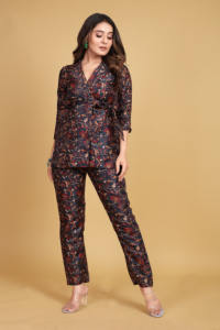 Cordset de diseñador readymade con Digital para mujer - Product Image 2