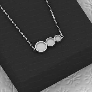 Composants de bijoux de haute qualité en argent sterling 925 plaqué or 22 carats, sertis clos de 8 mm et 10 mm, pour pendentifs semi-montés - Product Image 3