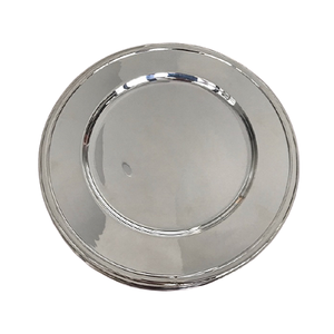 Plaque de chargeur en acier inoxydable de forme ronde de qualité exclusive sous la plaque d'exposition pour un restaurant à domicile - Product Image 2