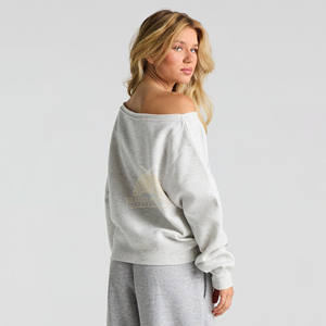 เสื้อครอปสเวตเชิ้ตผู้หญิงสำหรับฤดูหนาว ขายส่ง พิมพ์โลโก้ตามสั่ง ดีไซน์พิเศษ ผ้าฟลีซคอตตอน 100% - Product Image 4