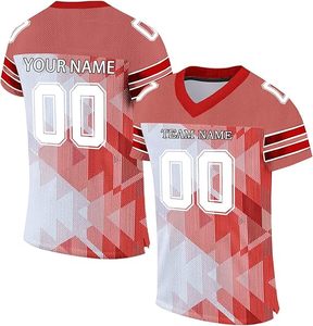 Maillot de football américain classique avec logo brodé, streetwear personnalisé, tendance - Product Image 3