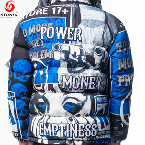 Veste bouffante coupe-vent pour hommes de la meilleure qualité OEM 100% veste polaire chaude d'hiver en nylon - Product Image 4