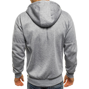 Sudaderas con capucha de lana fina con bolsillos con cremallera Gimnasio Cremallera Deportes Sublimación en blanco Sudaderas con capucha de fitness Hombres - Product Image 2