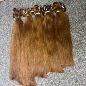 Cheveux bruts vietnamiens 100% cheveux humains naturels collectés auprès de jeunes filles vietnamiennes de haute qualité, doux et lisses h - Product Image 1