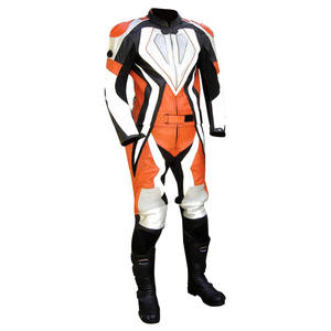 Traje de una pieza de cuero genuino para motocicleta de carreras de alta velocidad hecho a medida al por mayor - Product Image 3