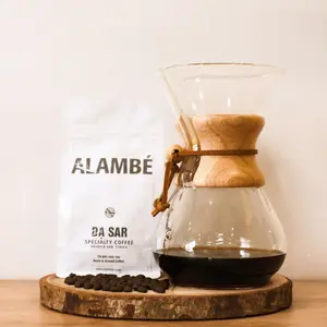 2 años de vida útil Alambe Da Sar café tostado molido 230G bolsa con cremallera de sellado origen al por mayor de Vietnam kafei Nice