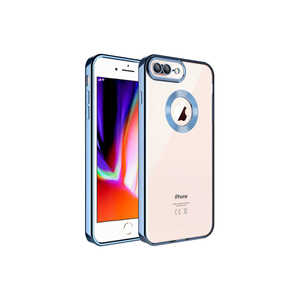 Étui de protection pour appareil photo en silicone de luxe MSRA Omega Logo Show pour iPhone 8 Plus, électroplaqué bleu Sierra - Échantillon gratuit - Product Image 1