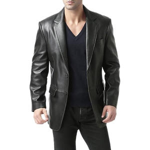 Fabricant pakistanais de manteaux en cuir pour hommes, taille personnalisée, service OEM, manteau long en cuir pour hommes pour l'hiver - Product Image 1