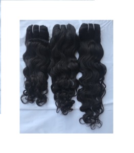 100% Remy Raw Unprocessed Cuticle Aligned <b>Curly</b> Human <b>Extensions</b> 100gm Wholesale Machine Double Weft Indian - Product Image 1