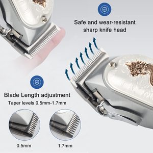 Juego de Cortadoras de Pelo Inalámbricas Profesionales para Hombre, Recortadora con Cuchilla en T, Pantalla LED, Idioma Francés, Resistente al Agua IPX7, Batería - Product Image 4