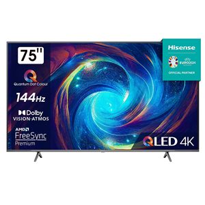 Téléviseur intelligent QLED 4K UHD de 75 pouces avec HDR, mode jeu 144 Hz, triple tuner, finition gris foncé - Product Image 3