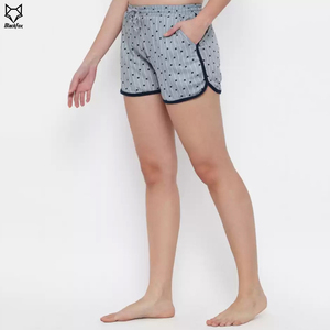 Pantalones cortos regulares multicolores de diseño personalizado para mujer, cintura elástica, transpirables, antiarrugas, secado rápido, cierre con cordón, gimnasio, calle - Product Image 3