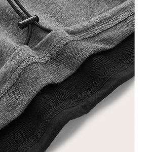 Venta al por mayor de las mujeres suelta Sudadera con capucha de peso pesado Crop Tops Sudadera con capucha letra impresa hombro de talla grande Crop sudaderas con capucha - Product Image 3