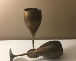 Handmade Brass <b>Wine</b> <b>Goblet</b> Vintage Engraved Chalice Metal Cup Antique Drinking Glass Barware Wedding Gift Classic Decor - Product Image 2