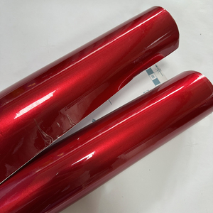 AURORAL CANDY Red 45/50CM X 9M Motorcycle <b>Decal</b> Wrap Vinyl Adhesive Hood Sticker Air Bubble Release Color-Changing for Body - Product Image 6