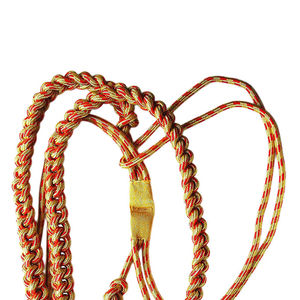 Aiguillette de cérémonie à 2 pointes, fil de bullion, couleurs personnalisées, logo, sans sangle, taille personnalisée, uniforme, équipement de défense personnelle - Product Image 5