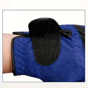 Service OEM Couleur bleue et blanche en peau de mouton Respirant Facile à utiliser Meilleur fournisseur Gants de golf pour adultes PAR INDUSTRIES INCROYABLES - Product Image 5