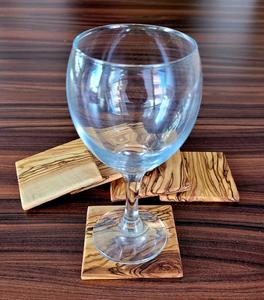 Posavasos de madera de excelente calidad Natural 100% Posavasos de nogal ecológicos de lujo posavasos de madera cuadrados para bebidas a bajo precio - Product Image 2