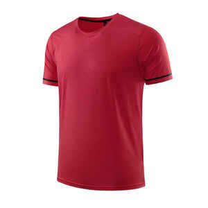 เสื้อคอกลมผ้าโพลีเอสเตอร์สแปนเด็กซ์ผ้าฝ้าย100% พิมพ์ลายผ้าโพลีเอสเตอร์สำหรับผู้ชายพิมพ์ซับลิเมชัน - Product Image 2