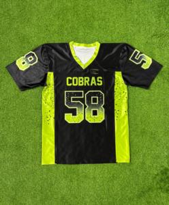 Uniformes de vêtements de football américain personnalisés 2024 Maillots élégants de sublimation et de broderie entièrement personnalisables conçus avec TF - Product Image 1