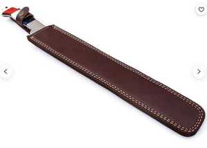 Cuchillo de Pesca Personalizado Hecho a Mano Jexmoo, Cuchillo para Filetear con Hoja de Acero de Damasco y Funda de Cuero, Regalo para Pescadores - Product Image 3