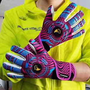 Gants de gardien de but de football Offre Spéciale ajustement personnalisé poignée en latex de cuir de haute qualité pour le confort pour les Sports de plein air - Product Image 5