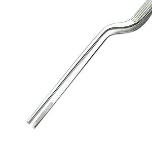Pinces de cuisine professionnelles en acier à haute teneur en carbone de 21 cm, pinces extra longues à pointe inclinée, en acier inoxydable - Product Image 4