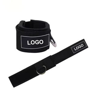 Musculation Logo personnalisé sangles de cheville haltérophilie Protection porter musculation entraînement Gym vente chaude sangles de cheville - Product Image 2
