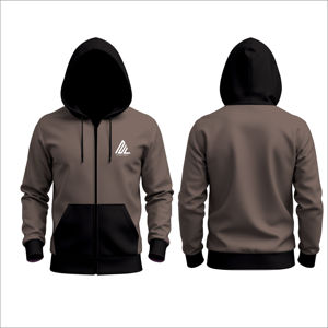 เสื้อมีฮู้ดสีทึบสำหรับผู้ชายและผู้หญิงสำหรับฤดูใบไม้ผลิและฤดูใบไม้ร่วงมีฮู้ดแบบหลวมนุ่มมีสี - Product Image 1