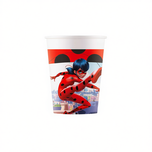 Gobelets en papier Coccinelle 200 ml, vaisselle de fête, lot de 6 pièces - Product Image 2