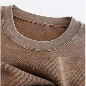 Offre Spéciale Vintage Wash T-shirt pour hommes Logo imprimé personnalisé 100 _ Cotton Oversize Loose Fit T-shirts pour hommes - Product Image 2