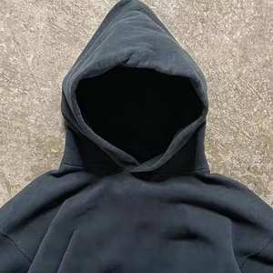 Sweat à capuche brodé à fermeture éclair personnalisable pour hommes haute qualité 400gsm polaire 100% coton anti-boulochage respirant pour l'hiver - Product Image 3